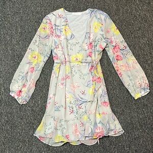 Floral wrap dress